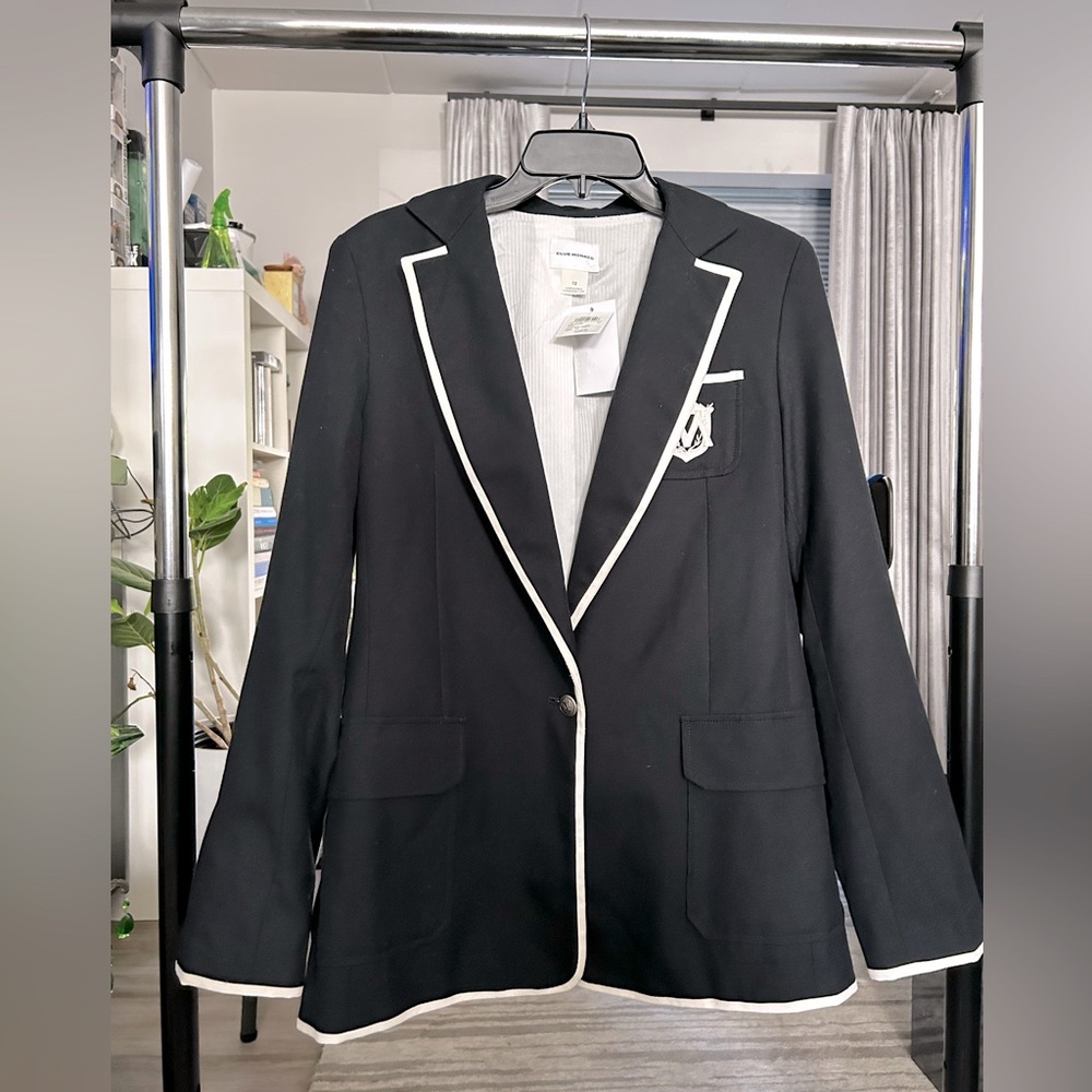 NWT Navy/Cream Club Monaco Adel Blazer